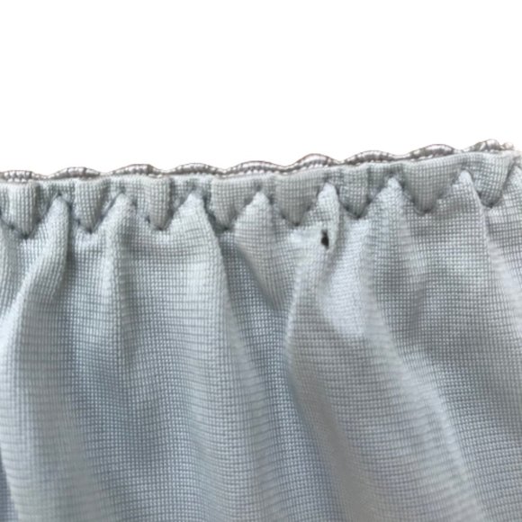 Vintage Light Blue Scallop Hem Skirt Liner Slip - Picture 9 of 9